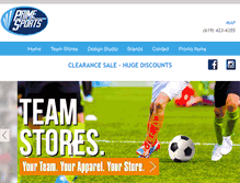 Tablet Screenshot of myprimesports.com